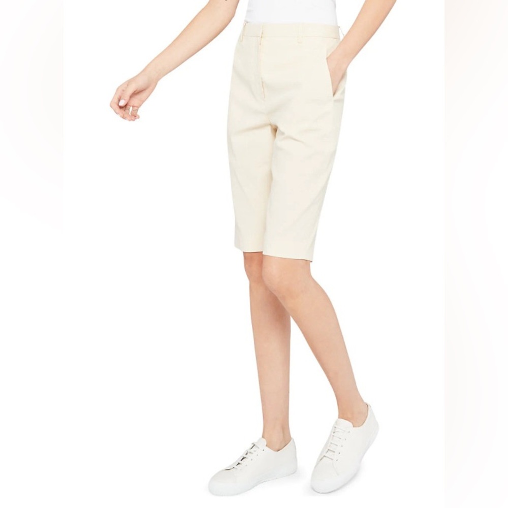 Theory Easy Linen-Blend Bermuda Shorts